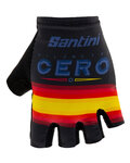 SANTINI Cycling fingerless gloves - LA VUELTA 2019 - black/red/yellow