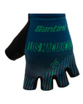 SANTINI Cycling fingerless gloves - LA VUELTA 2019 - blue/green