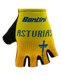 SANTINI Cycling fingerless gloves - LA VUELTA 2019 - yellow/blue