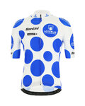SANTINI Cycling short sleeve jersey - LA VUELTA 2019 - blue/white