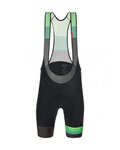 SANTINI Cycling bib shorts - LA VUELTA 2021 - black/green
