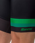 SANTINI Cycling bib shorts - LA VUELTA 2021 - black/green
