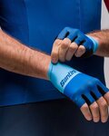 SANTINI Cycling fingerless gloves - LA VUELTA 2021 - blue