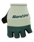 SANTINI Cycling fingerless gloves - LA VUELTA 2021 - green