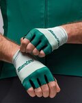 SANTINI Cycling fingerless gloves - LA VUELTA 2021 - green