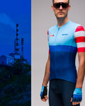 SANTINI Cycling short sleeve jersey - LA VUELTA 2021 - blue