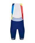 SANTINI Cycling bib shorts - LIDL TREK 2024 TEAM ORIGINAL - red/blue