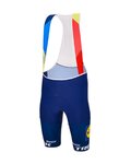 SANTINI Cycling bib shorts - LIDL TREK 2024 TEAM ORIGINAL - red/blue