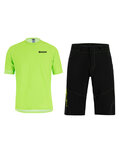 SANTINI Cycling MTB set - SASSO MTB  - green/black