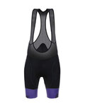 SANTINI Cycling bib shorts - WAVE LADY - black