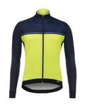 SANTINI Cycling windproof jacket - WIND - black/yellow