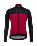 SANTINI Cycling windproof jacket - WIND - black/red