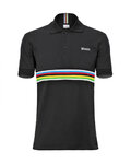 SANTINI Cycling short sleeve t-shirt - UCI POLO - black