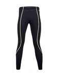 SANTINI Cycling long trousers withot bib - WORUN - black/yellow