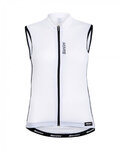 SANTINI Cycling sleeveless jersey - ORA LADY - white/black