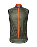SANTINI Cycling gilet - FINE  - orange/green