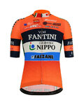 SANTINI Cycling short sleeve jersey - NIPPO FANTINI 2019 - blue/black/orange/white