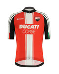 SANTINI Cycling short sleeve jersey - DUCATI CORSE 2019 - black/red