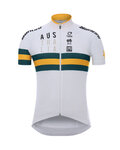 SANTINI Cycling short sleeve jersey - AUSTRALIA 2019 - white/green/yellow