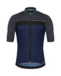 SANTINI Cycling short sleeve jersey - STILE  - blue/black