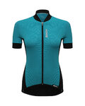 SANTINI Cycling short sleeve jersey - BRIO LADY  - blue/black