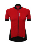SANTINI Cycling short sleeve jersey - BRIO LADY - red/black
