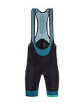 SANTINI Cycling bib shorts - KARMA MILLE - blue/black