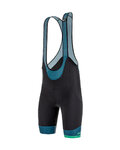 SANTINI Cycling bib shorts - KARMA MILLE - blue/black
