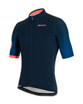 SANTINI Cycling short sleeve jersey - KARMA MILLE - blue/pink
