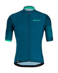SANTINI Cycling short sleeve jersey - MITO SPILLO - blue/green