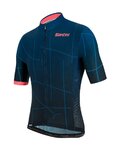 SANTINI Cycling short sleeve jersey - TONO PURO - pink/blue