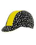SANTINI Cycling hat - GIADA HIP - black/yellow