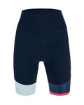SANTINI Cycling shorts without bib - GIADA HIP LADY - blue
