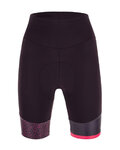 SANTINI Cycling shorts without bib - GIADA HIP LADY - bordeaux