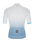 SANTINI Cycling short sleeve jersey - KARMA LUCE - light blue/white