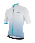 SANTINI Cycling short sleeve jersey - KARMA LUCE - light blue/white