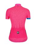 SANTINI Cycling short sleeve jersey - GIADA HIP LADY - blue/pink