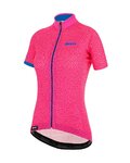 SANTINI Cycling short sleeve jersey - GIADA HIP LADY - blue/pink
