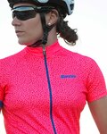 SANTINI Cycling short sleeve jersey - GIADA HIP LADY - blue/pink