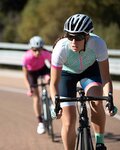 SANTINI Cycling short sleeve jersey - GIADA POP LADY - white/pink/light blue