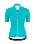 SANTINI Cycling short sleeve jersey - UCI RAINBOW LADY - light blue