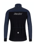 SANTINI Cycling windproof jacket - REDUX VIGOR - blue/black