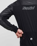 SANTINI Cycling windproof jacket - REDUX VIGOR - blue/black