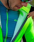 SANTINI Cycling windproof jacket - REDUX VIGOR - green/black