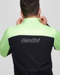 SANTINI Cycling windproof jacket - REDUX VIGOR - green/black