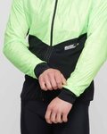 SANTINI Cycling windproof jacket - REDUX VIGOR - green/black