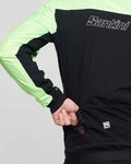 SANTINI Cycling windproof jacket - REDUX VIGOR - green/black