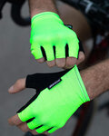 SANTINI Cycling fingerless gloves - CUBO - green