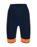 SANTINI Cycling shorts without bib - GIADA LUX LADY - orange/blue