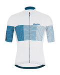 SANTINI Cycling short sleeve jersey - TONO FRECCIA - blue/white